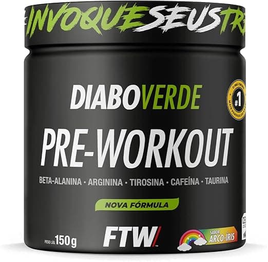 FTW Pré-Treino Diabo Verde: de R$49,90 por R$33,03, recorrência R$31,38