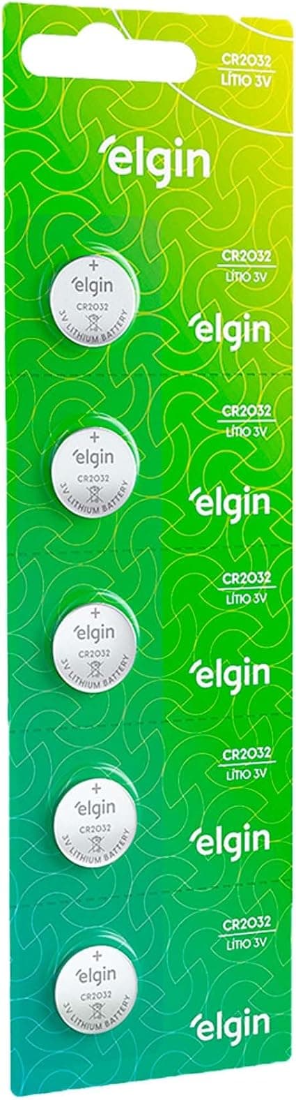 Bateria CR2032 Elgin 5 un. 3V por R$14,06 na Amazon — Volta às Aulas