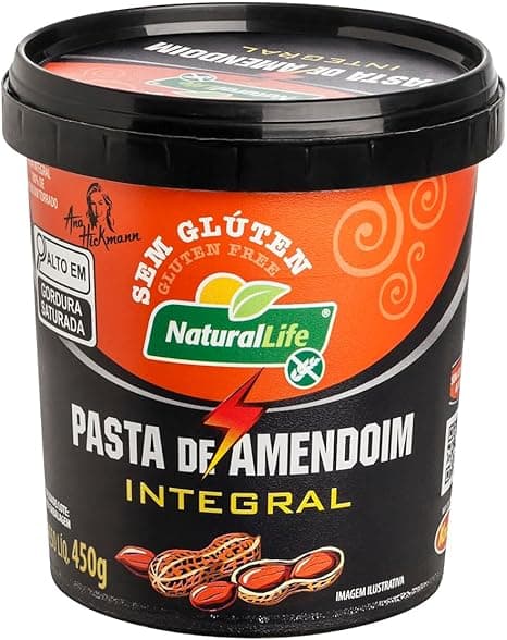 Pasta de Amendoim Integral Sem Glúten 450 g — R$19,90 com frete grátis