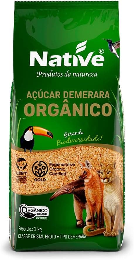 Açúcar Demerara Orgânico 1kg Native por R$9,99 Amazon com frete grátis