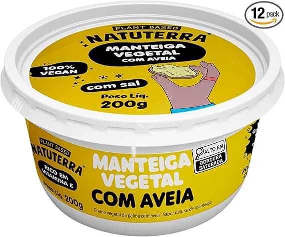 Manteiga Vegana Natuterra 200g: prática para a volta às aulas, R$14,99