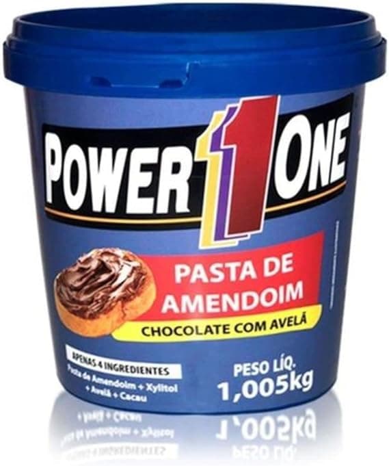 Pasta de Amendoim Avelã 1 kg Power One: sabor marcante e energia