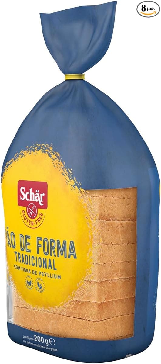 Pão Schär 200g sem glúten/sem lactose — R$13,06 na Amazon (33% off)