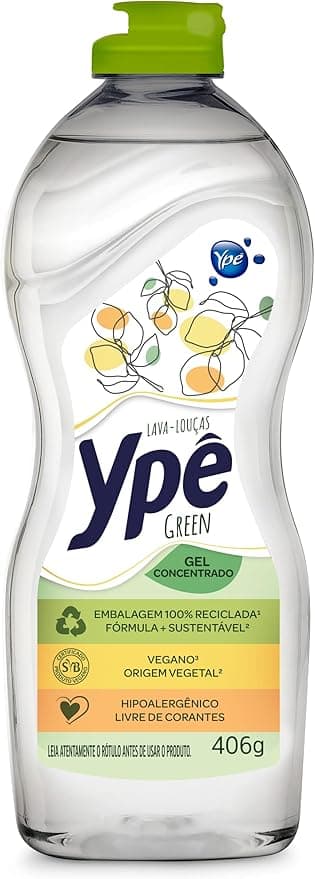 Ypê Green 406g: detergente vegano por R$10,29 na Amazon com desconto
