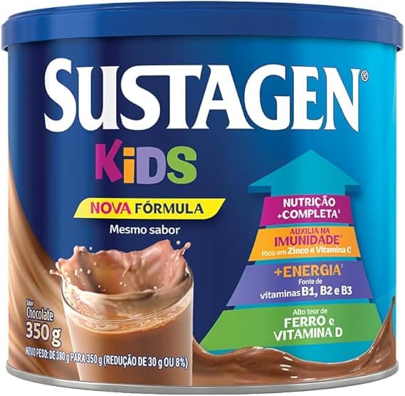 Sustagen Kids Chocolate: 27 vitaminas e 30% menos açúcares a R$33,99