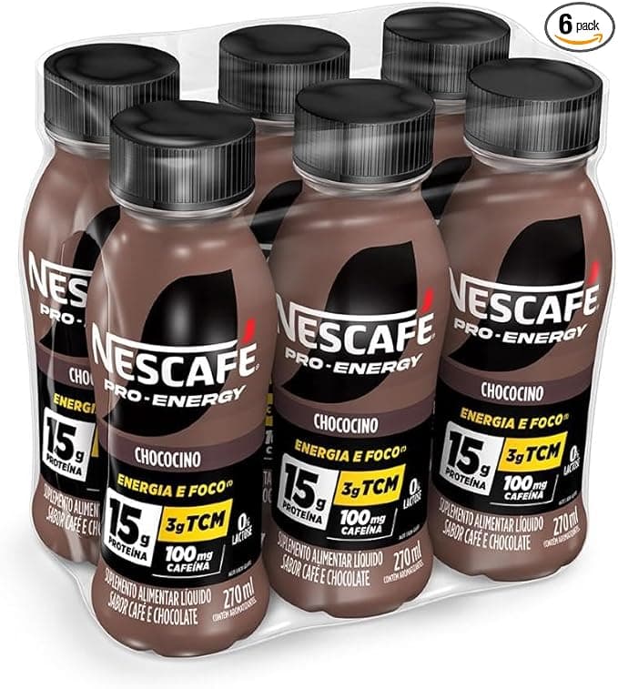 Nescafé Pro-Energy Chococino Pack 6: R$62,62 — energia para estudar