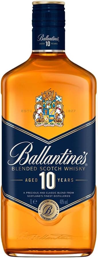 Ballantine’s 10 Anos, Whisky 1L por R$118,75 na Amazon (desconto)