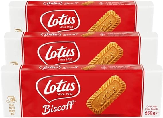 Kit com 96 Biscoitos Lotus Biscoff em 3 Pacotes por R$78,99 na Amazon
