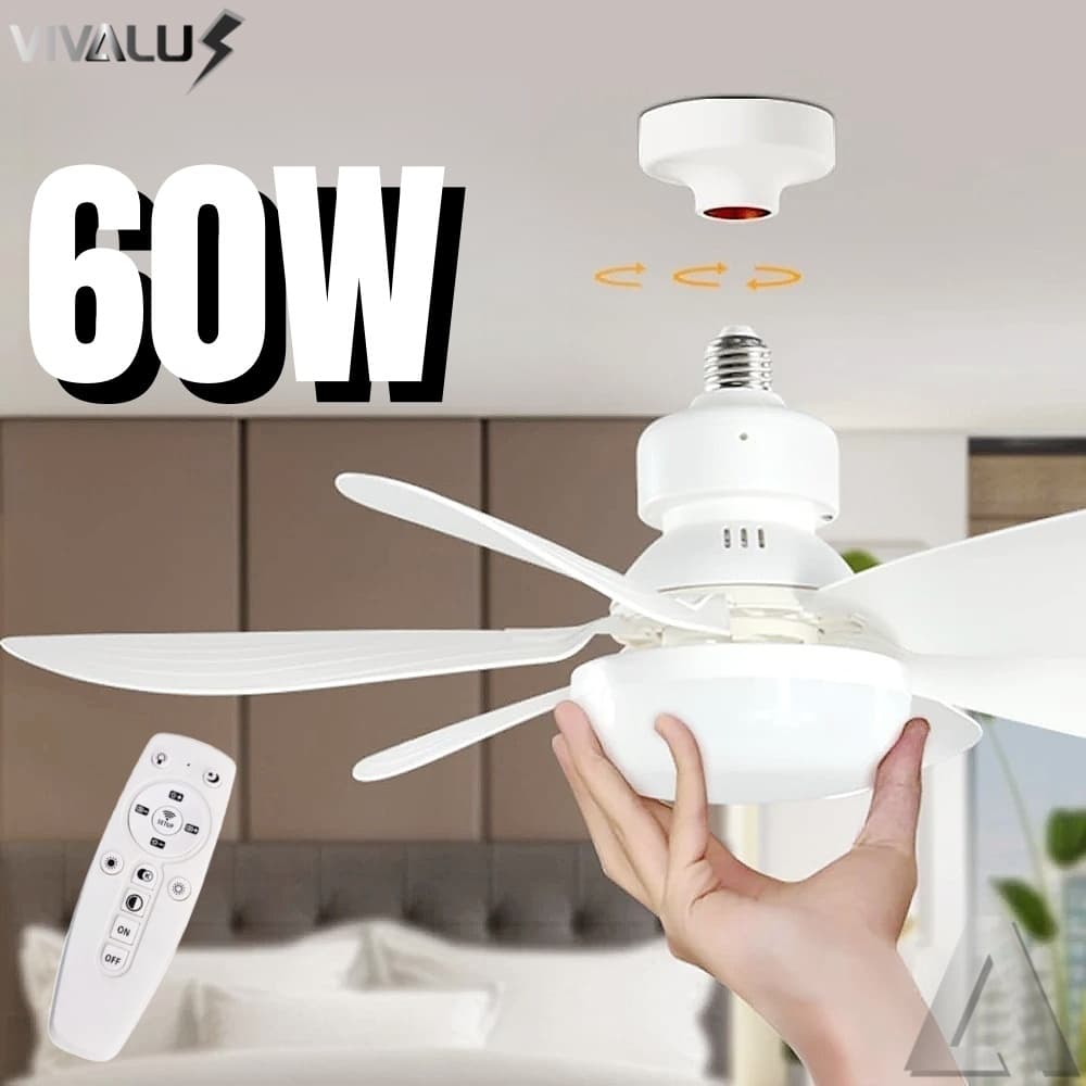 Ventilador luminária LED que combina ventilação e iluminação para sua casa
