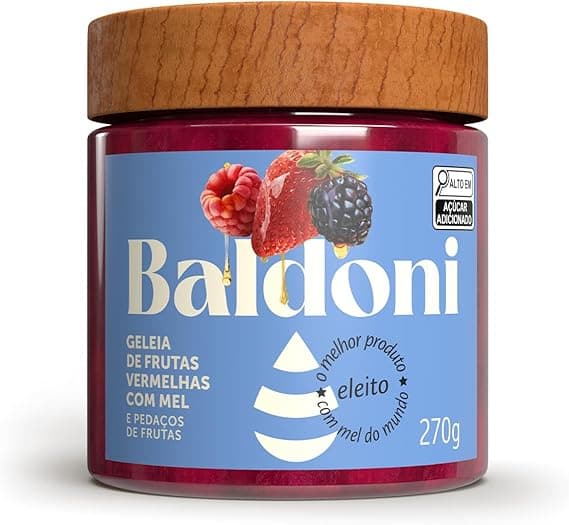 Geleia Baldoni Frutas Vermelhas 270 g — R$22,49 na Amazon