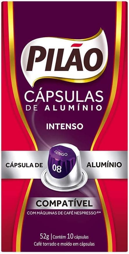 Pilão Intenso Lungo 08: cápsulas de alumínio 10 un. por R$24,49