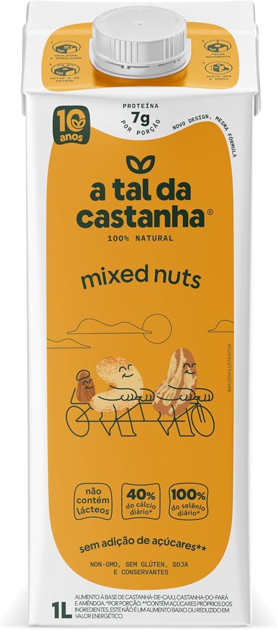 Bebida Vegetal Mixed Nuts 1L Tal da Castanha: R$21,90 com frete grátis