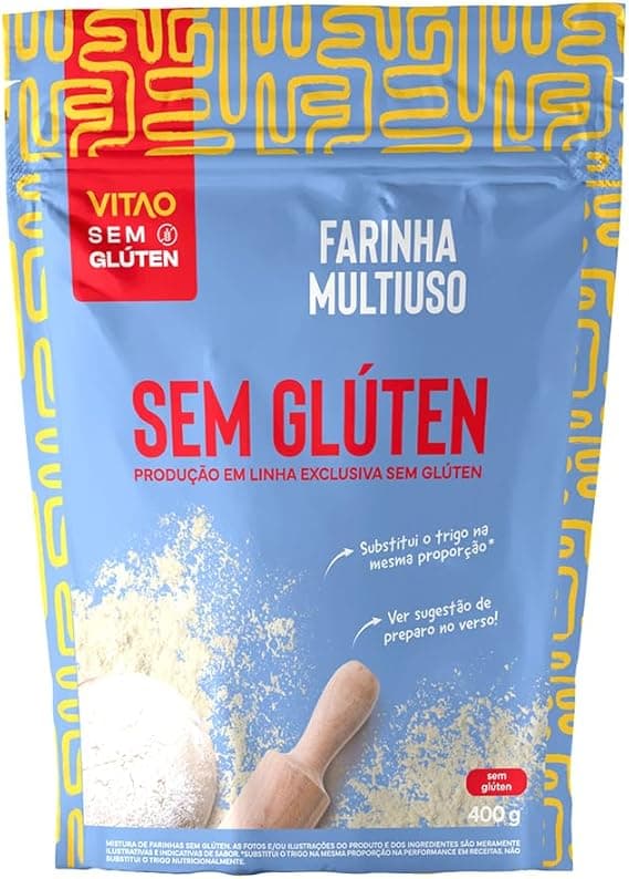 Vitao Farinha Mix Sem Gluten 400g a R$12,92 na Amazon com frete grátis