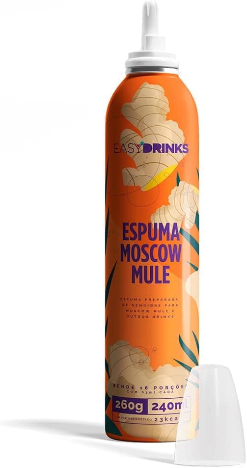 Easy Drinks Spray de espuma de Gengibre para Moscow Mule 260ml-R$39,90