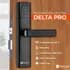 Fechadura Kuanttum Delta Pro com Tuya Wi‑Fi: biometria, senha e remoto