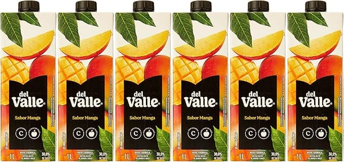 Del Valle Manga 1L: Pack 6 x 1L por R$41,94 Volta às Aulas na Amazon