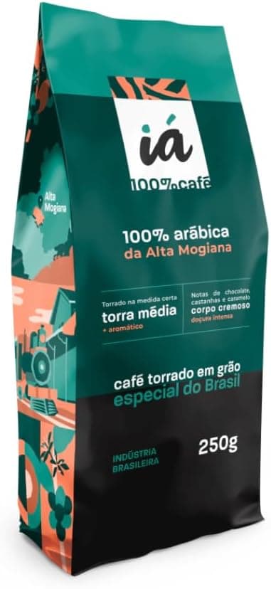 iá Café 250g: Arábica 100%, Alta Mogiana, torra média — R$32,90