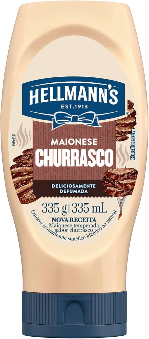 Defumada Maionese Churrasco Hellmann’s 335 g para lanches