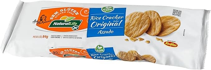 Rice Cracker Natural Life 84 g: vegano, sem glúten, R$11,99 na Amazon