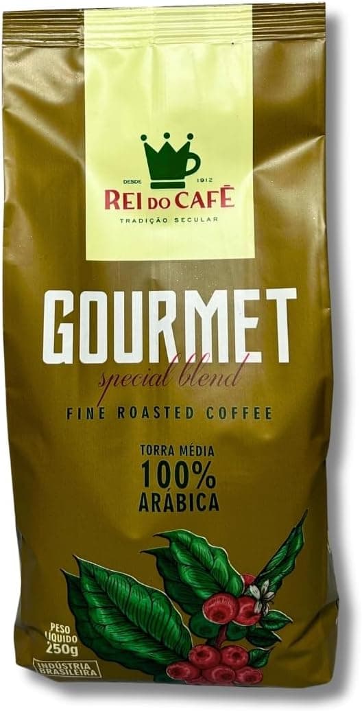 Café em Grãos 250g Rei do Café: 100% Arábica, Alta Mogiana, R$25,90
