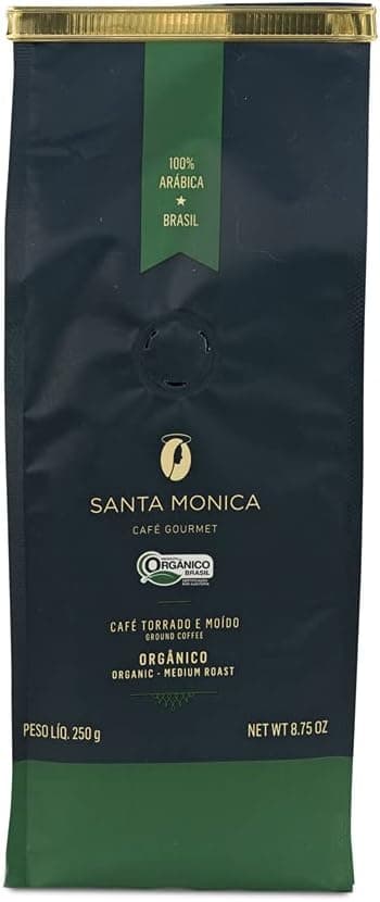 Café Orgânico Santa Mônica Moído 250g a R$42,28 com entrega grátis