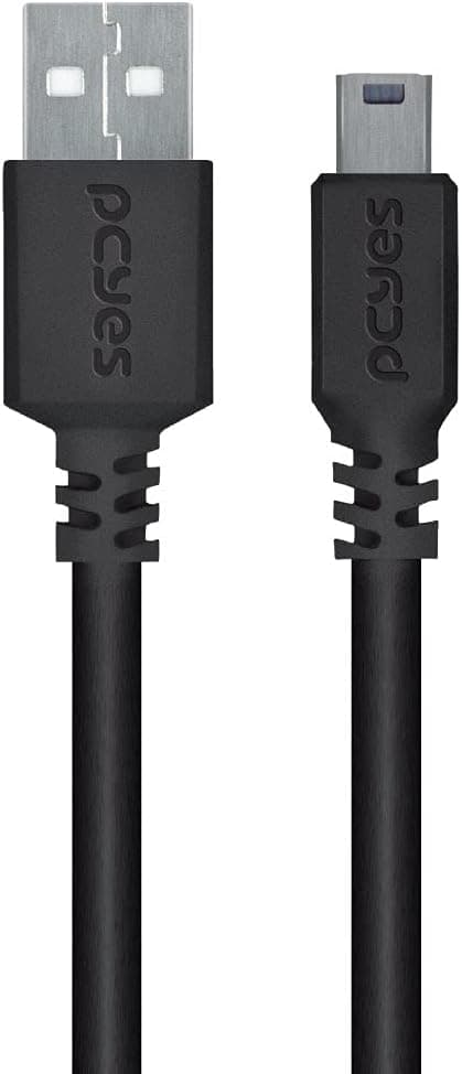 Cabo USB A 2.0 3m para Mini USB B (PCYES) — R$17,90 com frete grátis