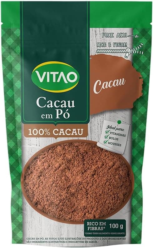 Vitao Cacau Em Pó cai para R$19,90 na Amazon na Volta às Aulas