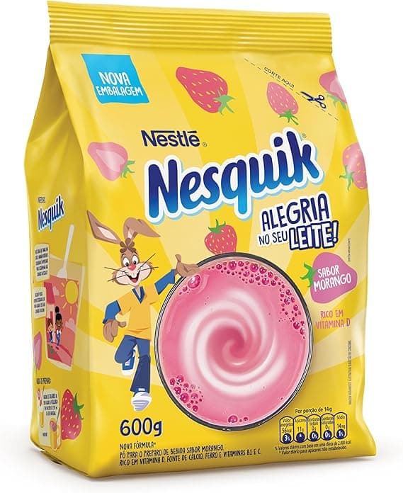 Nesquik 600g Sachet por R$ 20,19, entrega grátis para a volta às aulas