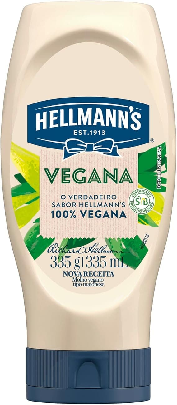 Oferta: Maionese Vegana Hellmann’s Squeeze 335G por R$16,88 na Amazon