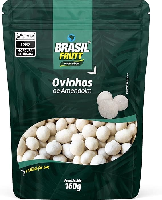 Ovinhos de Amendoim 160 g Frutt por R$9,36 — snack na volta às aulas
