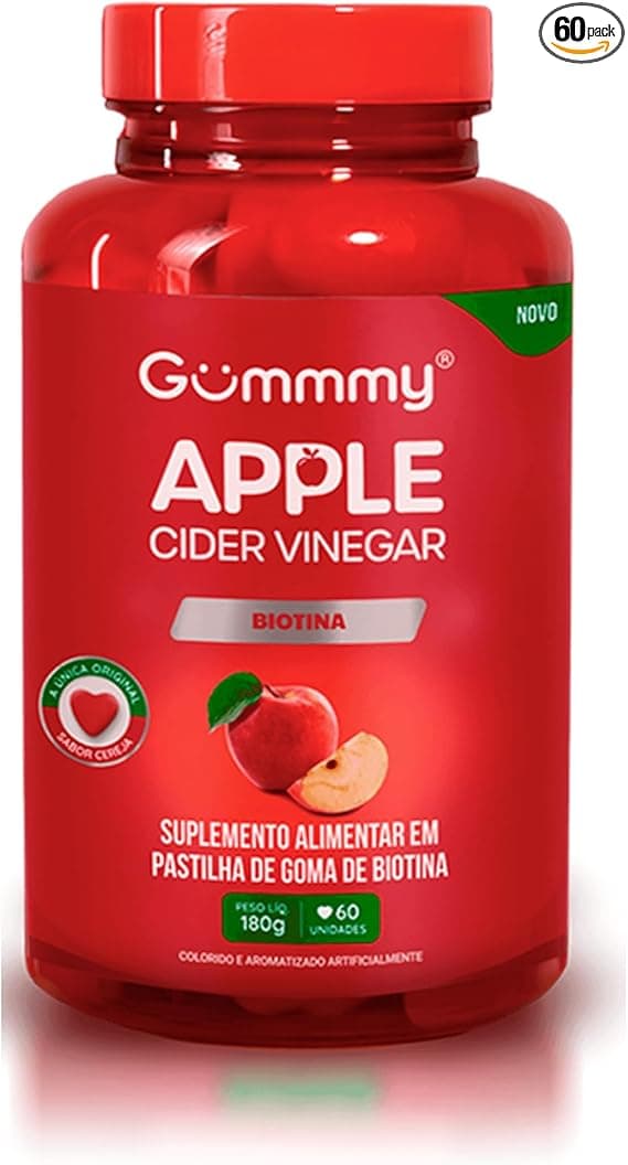 Gominha de Vinagre de Maçã com Biotina: R$72,50 na Amazon