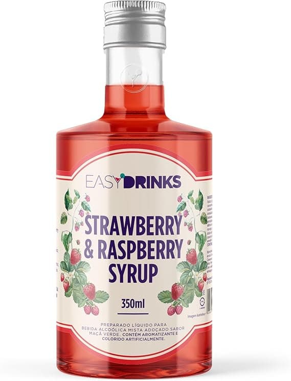 Easy Drinks Xarope 350ml Morango/Framboesa por R$31,99 (desconto 8%)