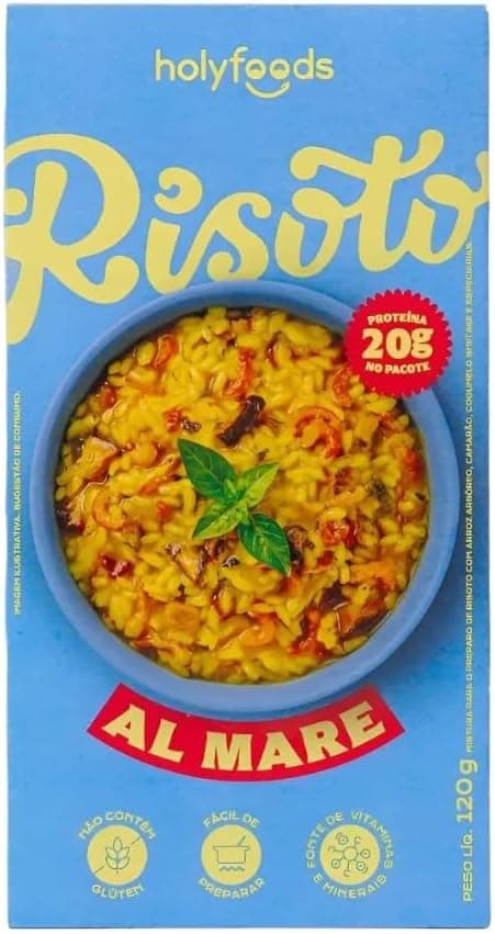 Risoto Al Mare HolyFoods em 20 min por R$ 19,79 — Volta às Aulas