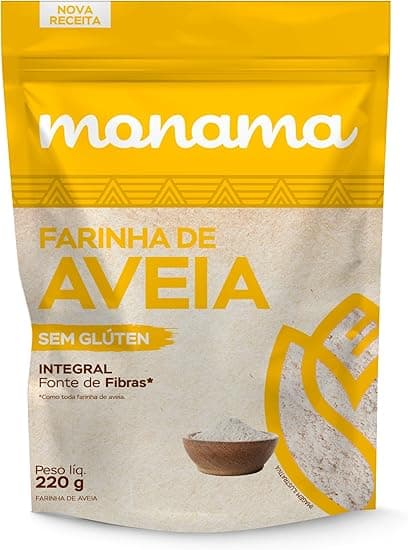 Monama Farinha de Aveia Sem Glúten 220g — R$10,90 Amazon, boa para VA