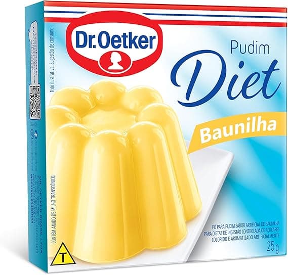Pudim Diet Dr. Oetker Sabor Baunilha (25 g) por R$6,19 na Amazon