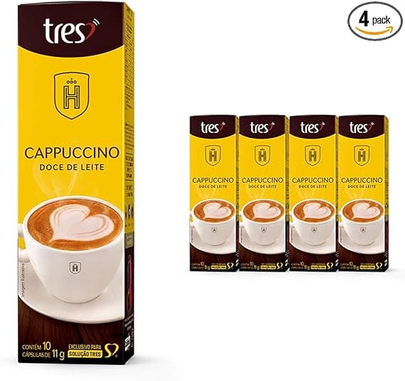Cápsulas Cappuccino Doce de Leite Havanna TRES: Pack 40 por R$87,26