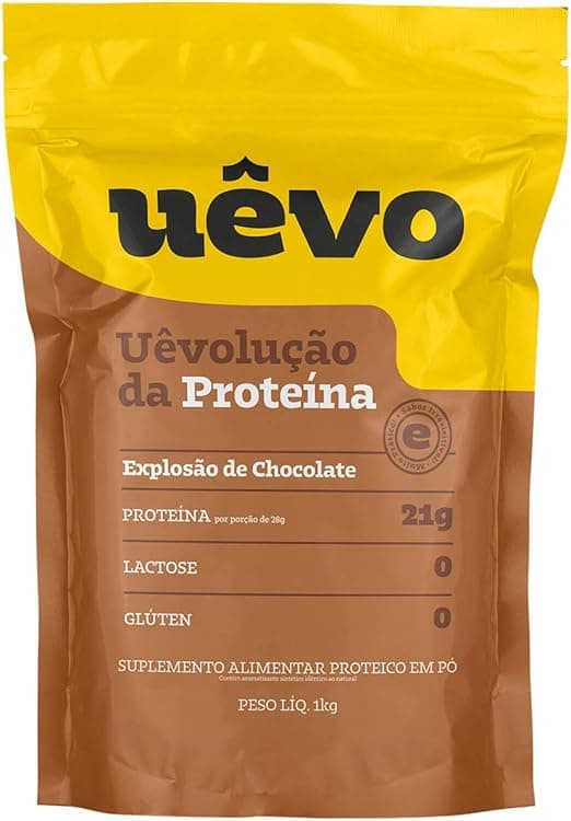 Albumina Uevo Refil 1kg Chocolate R$59,90 com frete grátis na Amazon