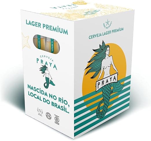 Praya Lager: 6x355ml por R$43,74 com frete grátis — Volta às Aulas