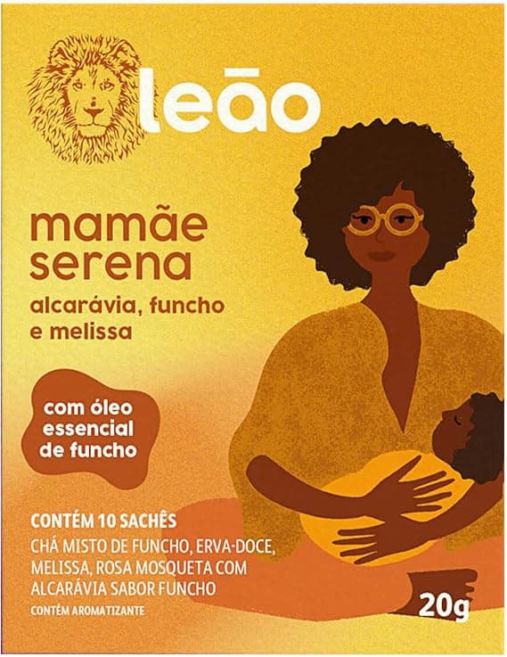 Leão Mamãe Serena: Chá Alcarávia, Funcho e Melissa 10 sachês a R$15,80