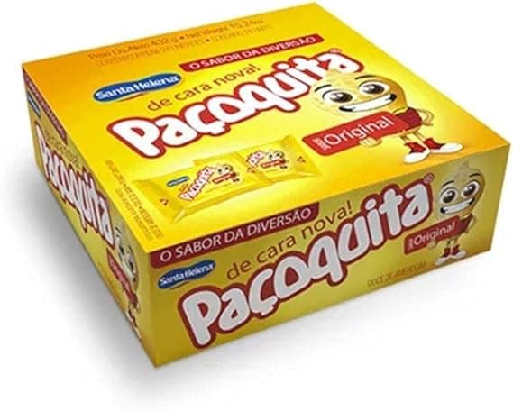 Paçoquita Quadrada 24Un x 18g Display Santa Helena — R$23,99 na Amazon