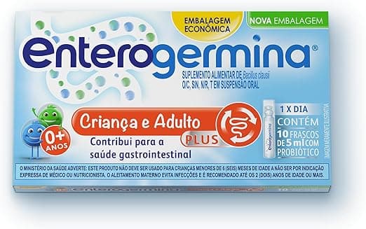 Enterogermina Plus: 10 frascos 5ml por R$59,98, frete grátis na Amazon