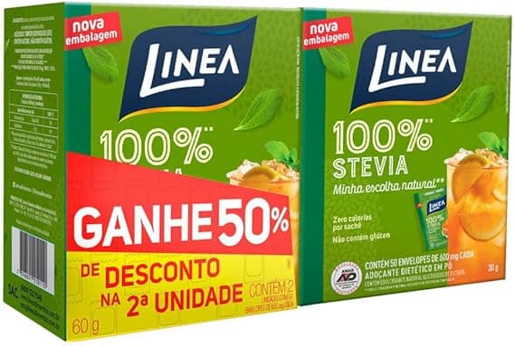 Volta às Aulas: Adoçante Linea Stevia 0,6G por R$11,39 na Amazon