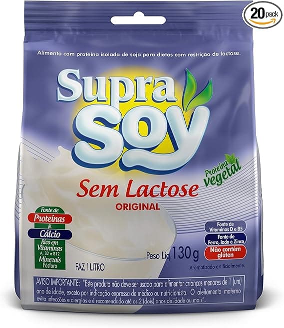 SupraSoy Sem Lactose 130g: Volta às Aulas por R$13,90 na Amazon