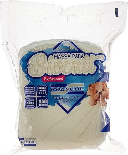 Massa para Biscuit Polycol 1 kg Natural – R$25,26 na Amazon