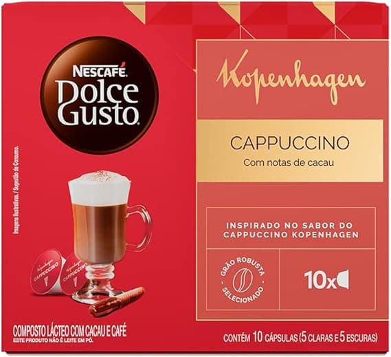 NESCAFÉ Dolce GUSTO Kopenhagen: 10 cápsulas por R$27,90, frete grátis
