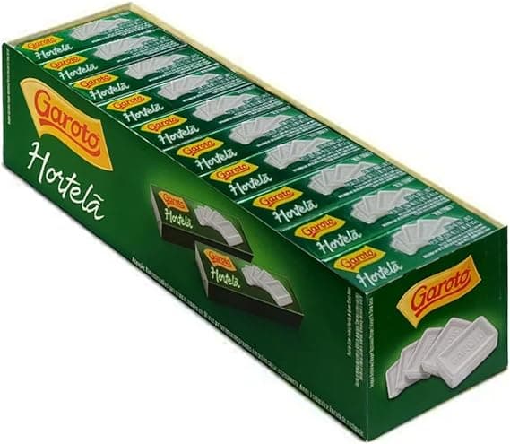 Pastilha Garoto 17G Hortela: R$41,86 em display 40 un. na Amazon