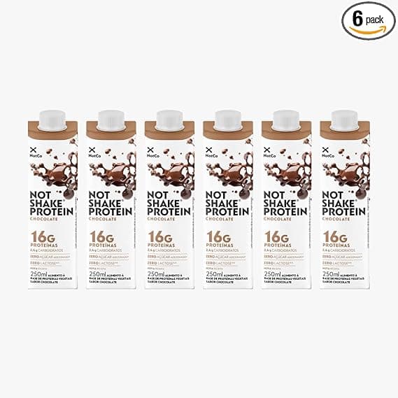 NotShake NotCo Chocolate 6x250ml: 16 g proteina/porção, entrega grátis