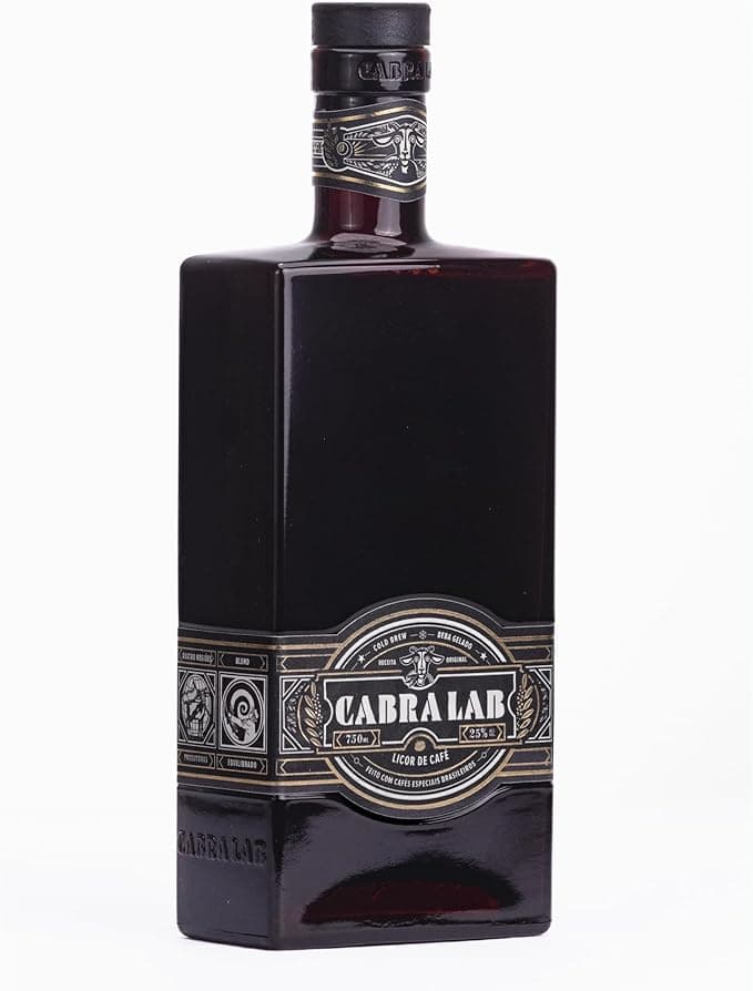 Licor de Café Cabra Lab 750ml: artesanal com grãos brasileiros