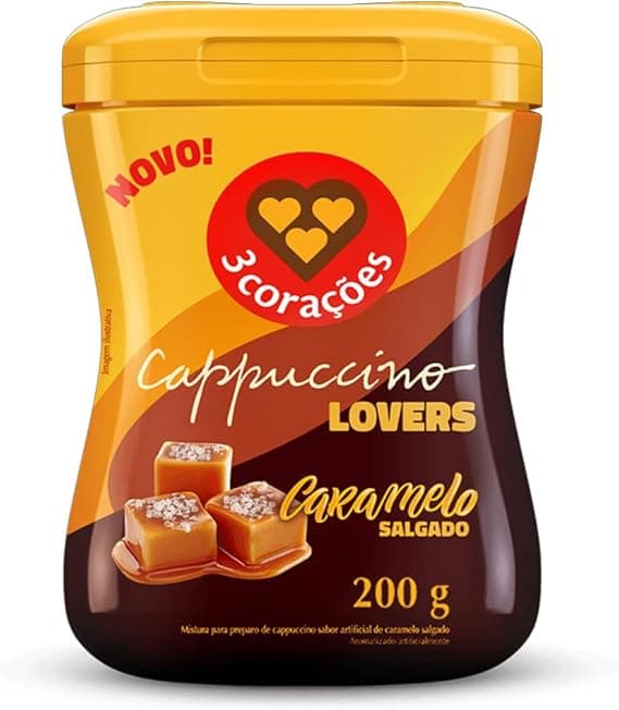 Cappuccino Caramelo Salgado 200 g R$21,49 na Amazon com entrega grátis