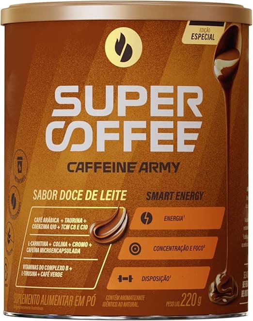 SuperCoffee Doce de Leite 220g – R$130 na Amazon: energia estável